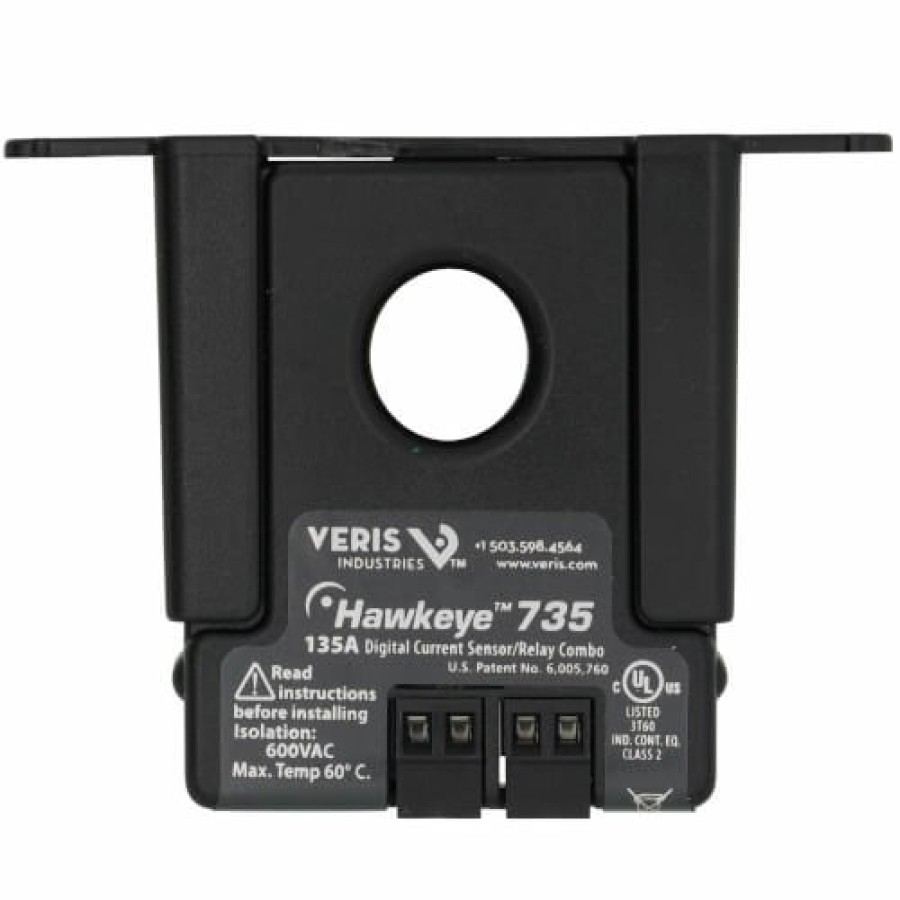 Electrical Veris Current Sensors | Hawkeye Adjustable Solid Core Current Switch W/ 24 Vac/Vdc Spst Relay, 1 - 135A