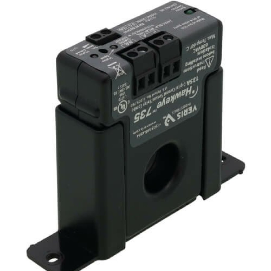 Electrical Veris Current Sensors | Hawkeye Adjustable Solid Core Current Switch W/ 24 Vac/Vdc Spst Relay, 1 - 135A