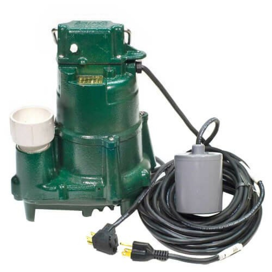 Plumbing Zoeller Effluent Pumps & Accessories | Model Bn98 Flow-Mate Cast Iron Effluent Sump Pump W/ Variable Level Float Switch- 115 V