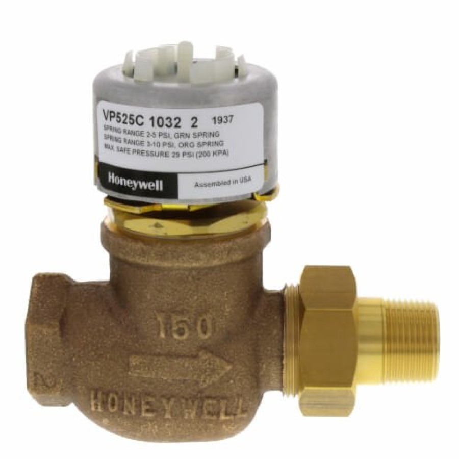 Heating Honeywell Pneumatic Radiator Valves | 3/4" Npt Male Union Two-Way Unitary Valve (5 Cv)