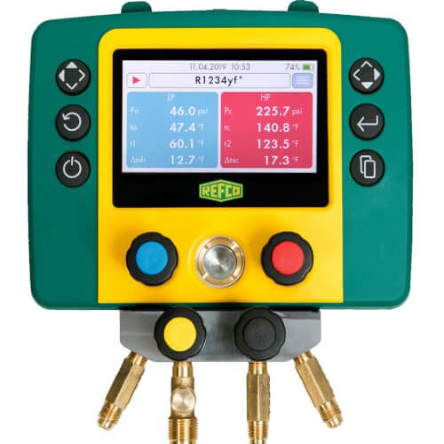 Hvac Refco Refco Tools | Refmate-4-Ca-Wtc, Four-Way Digital Manifold