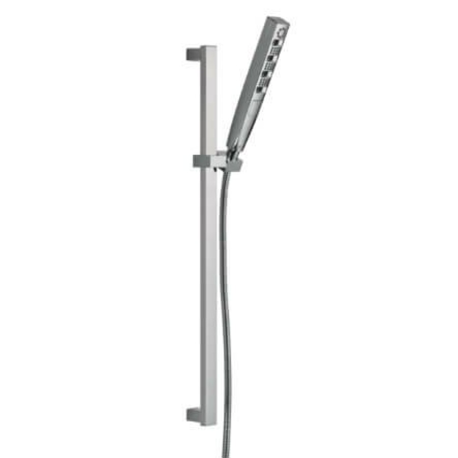 Plumbing Delta Showers | H2Okinetic Hand Shower W/ Slide Bar 4S - 1.75 Gpm (Chrome)