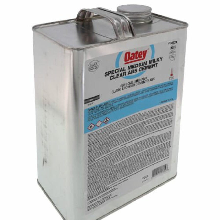 Plumbing Oatey Plastic Pipe Cements | Gallon Medium Body, Special Abs Cement (Milky Clear)