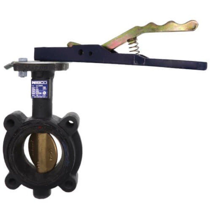 Plumbing Nibco Butterfly Valves | 3" Lug Cast Iron Butterfly Valve, Epdm, Lever Handle (200 Psi)