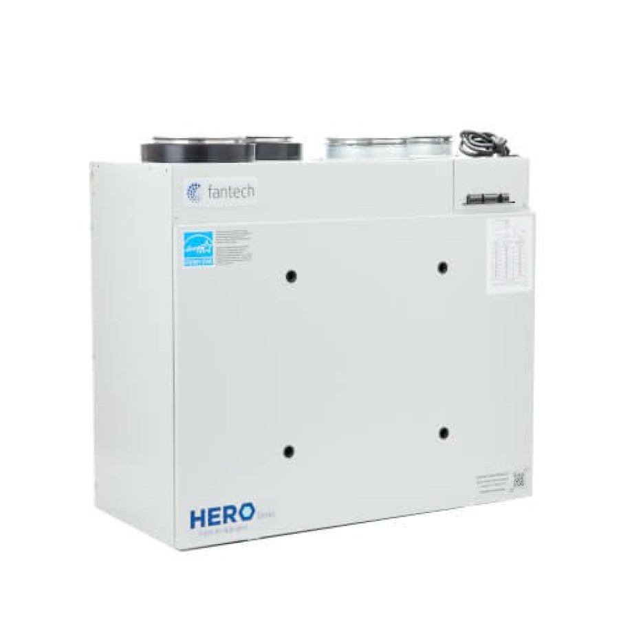 Hvac Fantech Fantech Heat Recovery Ventilators | Hero 120H Heat Recovery Ventilator W/ Winterguard Recirculation Defrost, 5" Top Ports, 118 Cfm