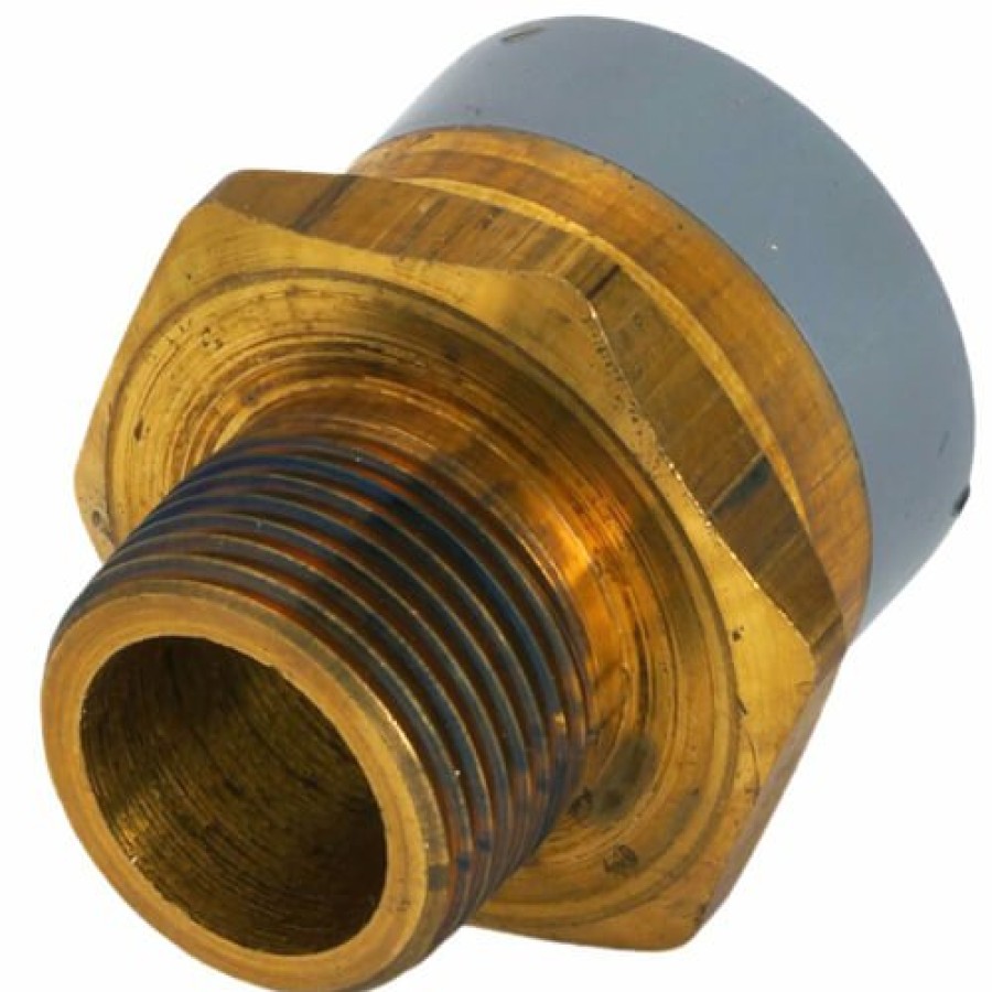 Plumbing Sioux Chief Cpvc Transition Fittings | 2" Cpvc X Mip Brass Straight Adapter (Lead Free)