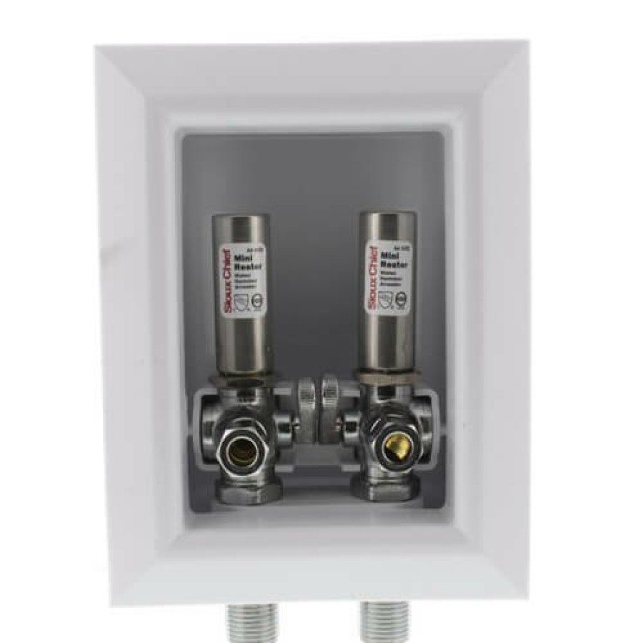 Plumbing Sioux Chief Lavatory Outlet Boxes | Oxbox Lavatory Outlet Box W/ Mini-Rester Water Hammer Arrester - 1/2" Female Sweat Connection (Lead Free)