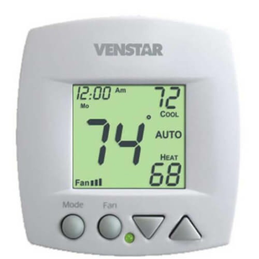 Thermostats Venstar | Venstar T1070 Non-Programmable Fan Coil Thermostat (2 Or 4 Pipe, 3 Speed Fan)