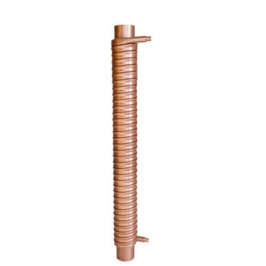 Plumbing ThermoDrain Thermodrain Drain Water Heat Recovery | 42.1% Efficiency, 3" X 33-1/2" X 3/4" Drain Water Heat Recovery & 2 Drain Couplings (No Fittings)