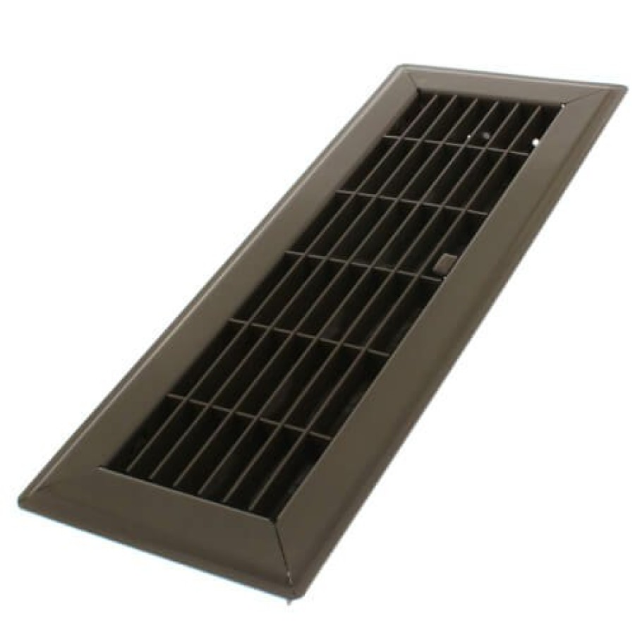 Hvac Hart & Cooley Floor Registers & Grilles | 4" X 12" (Wall Opening Size) Golden Sand Floor Register (210 Series)