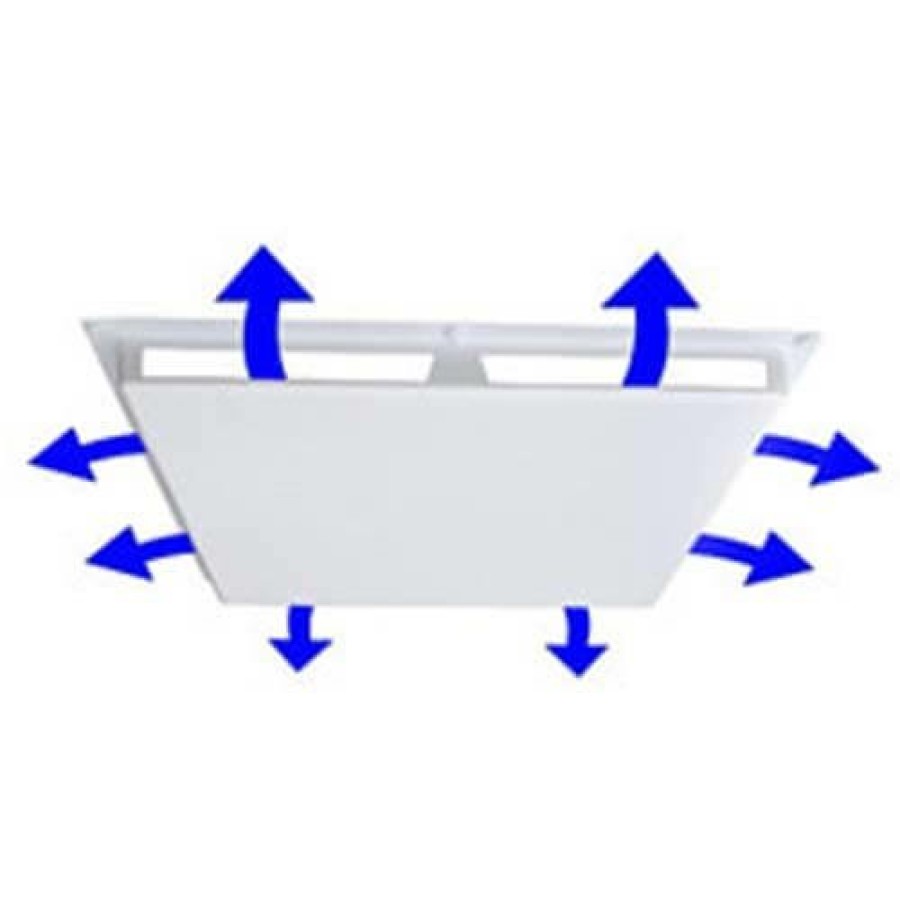 Hvac Elima-Draft Elima-Draft Magnetic Register/Vent Covers | 24" X 24" 4 Way Air Deflector Cover, Fits 1" Grid