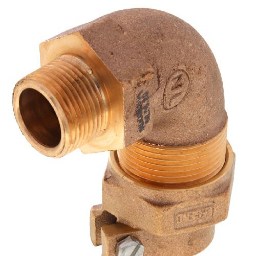 Fittings Legend Valve Water Service | 1" X 3/4" Pack Joint X Mnpt 1/4 Bend - T-4410Nl (No Lead Bronze)