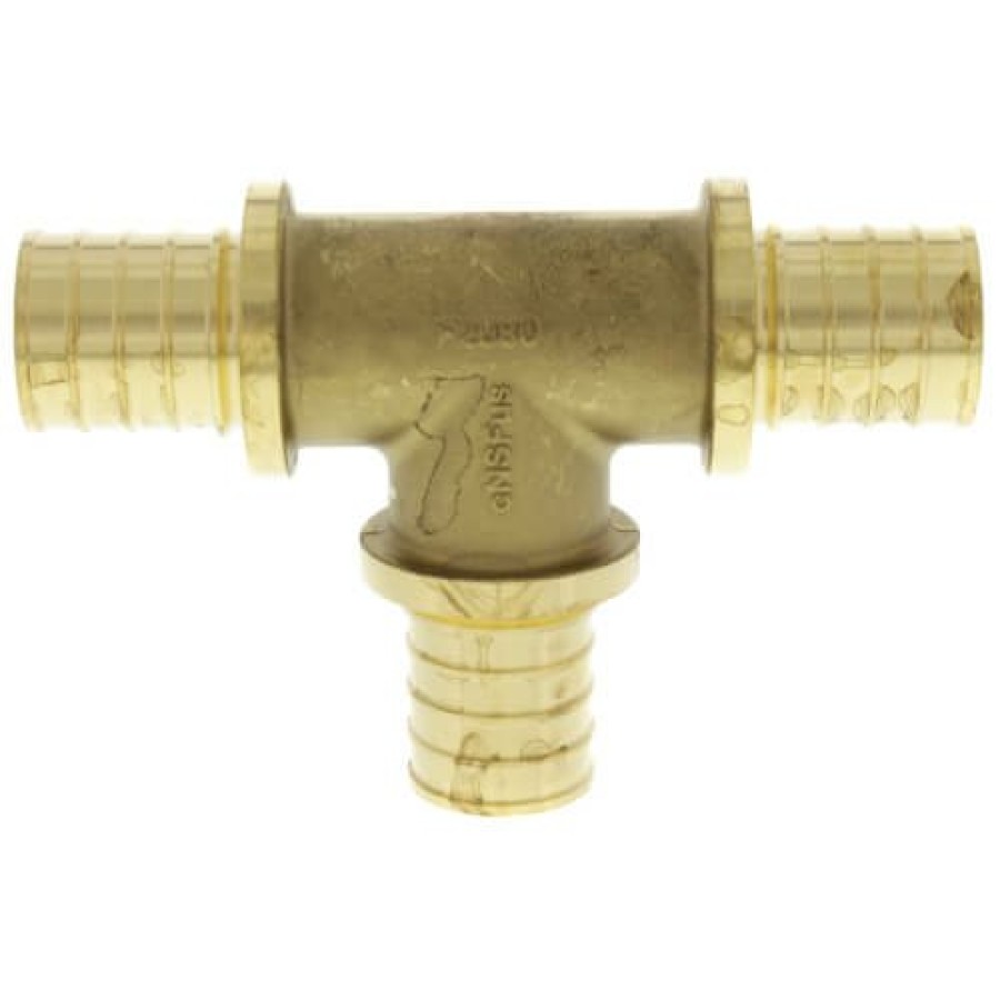 Pex Tribal Tribal F2080 Pex Fittings | 1" F2080 Pex Tee, For Rehau Tools Only (Lead Free Brass)