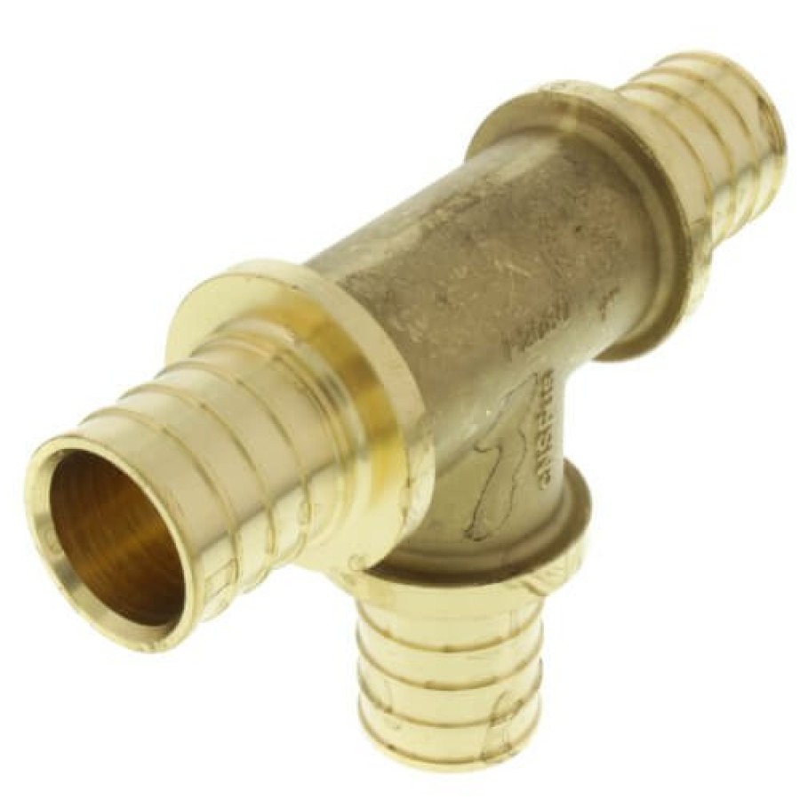 Pex Tribal Tribal F2080 Pex Fittings | 1" F2080 Pex Tee, For Rehau Tools Only (Lead Free Brass)