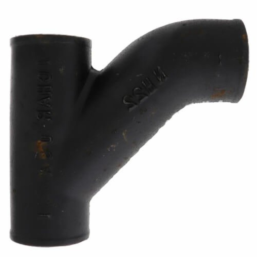 Plumbing Charlotte No Hub Cast Iron Fittings (Domestic) | 3" No Hub Cast Iron Combination Wye & 45° Elbow