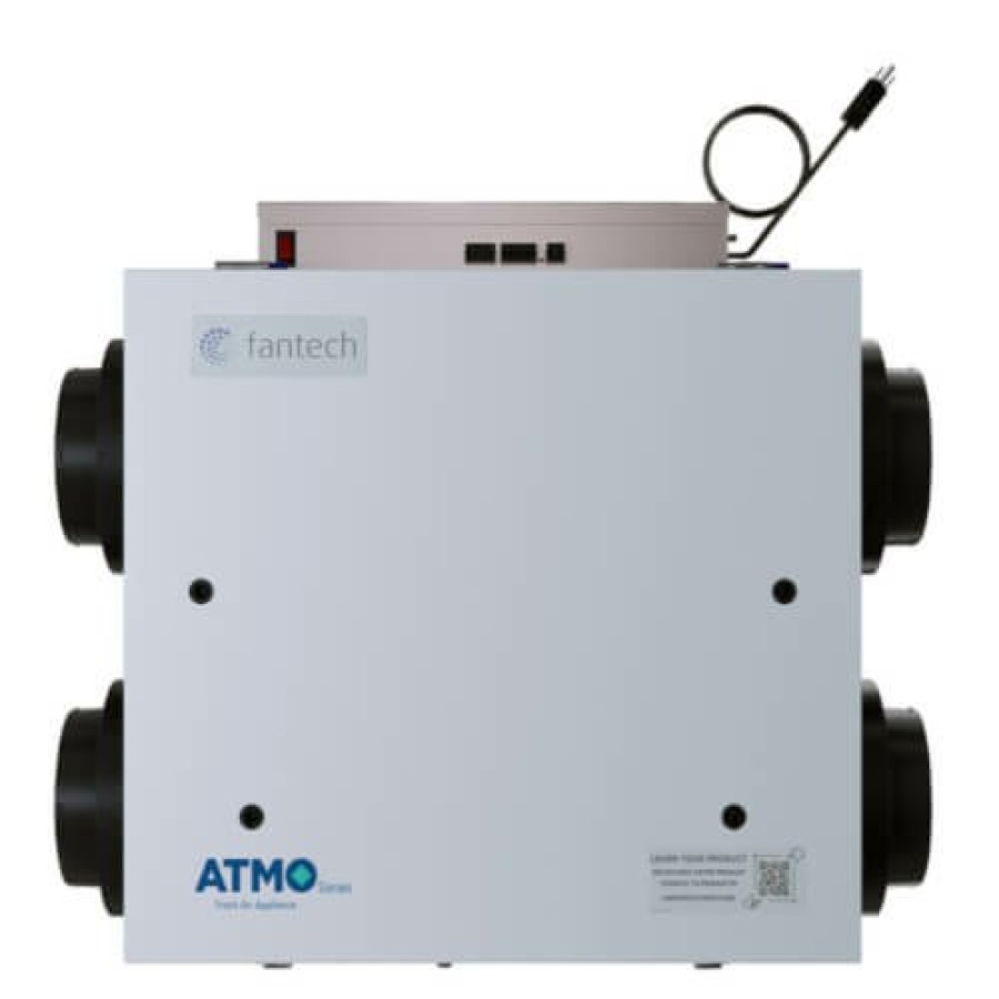 Hvac Fantech Fantech Energy Recovery Ventilators | Atmo Series Fresh Air Appliance Energy Recovery Ventilator, 6" Side Ports (191 Cfm)