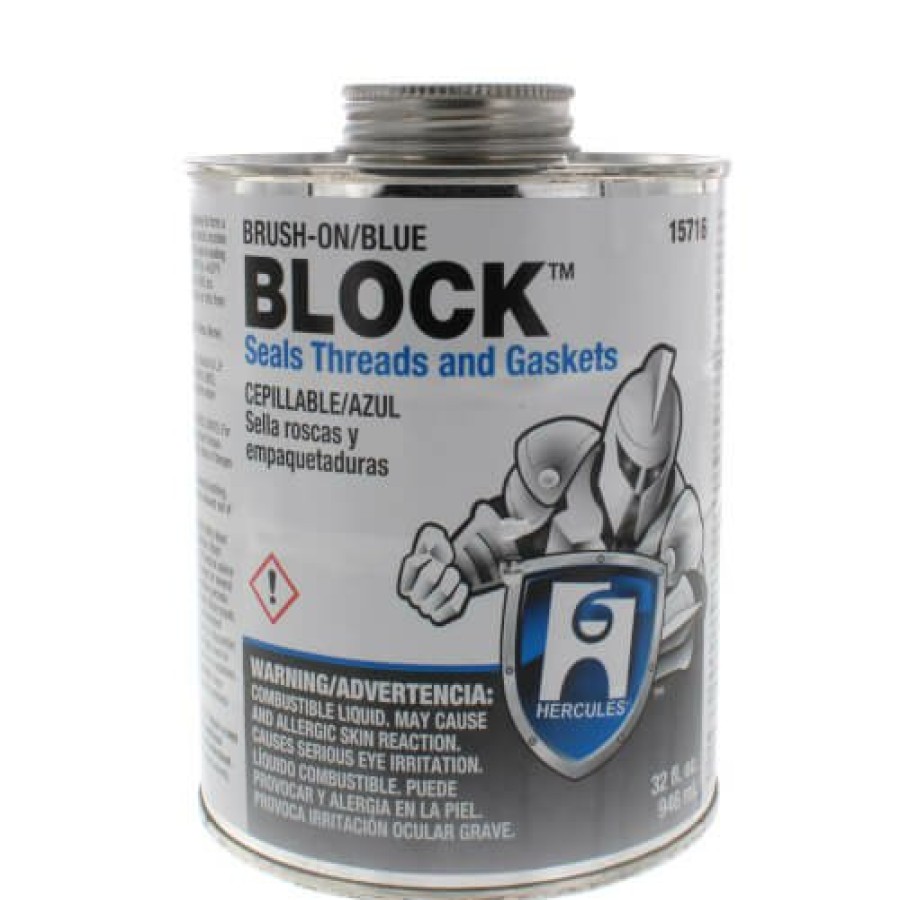 Plumbing Hercules Block | 1 Qt. Block (Screw Cap With Brush)