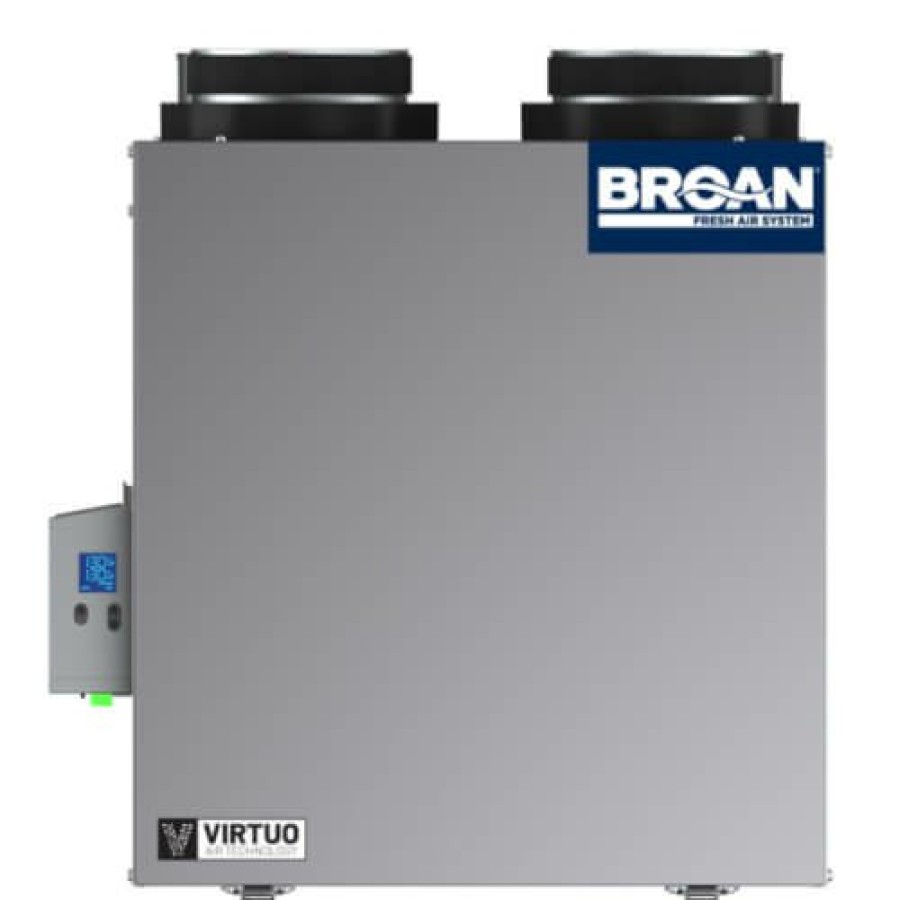 Hvac Broan Broan Heat Recovery Ventilators | 130 Cfm Ai Series Heat Recovery Ventilator W/ Top Ports (68% Efficiency)