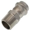 Plumbing Viega Propress 316 Stainless Steel Fittings | 3/4" Male Propress 316 Stainless Steel Adapter