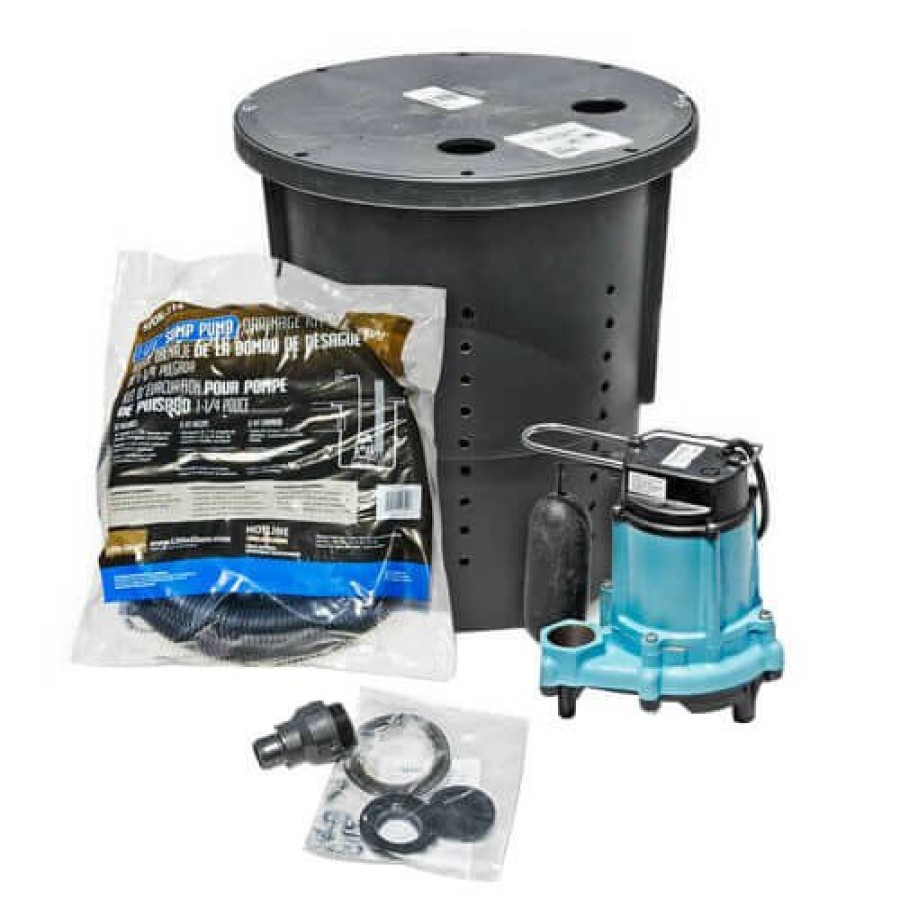 Plumbing Little Giant Sump Pumps | Cs-Ss Pre-Packaged Crawl Space Sump System