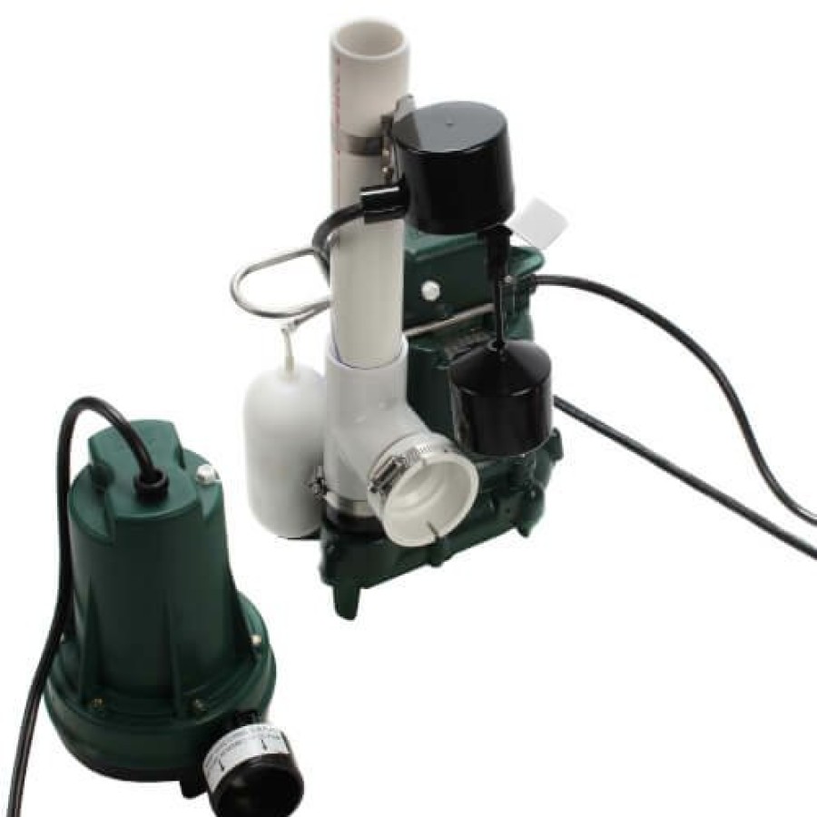 Plumbing Zoeller Battery Back Up Pumps | Aquanot 508 Sump Pump System W/ M53 Pump & 12V Battery Back-Up