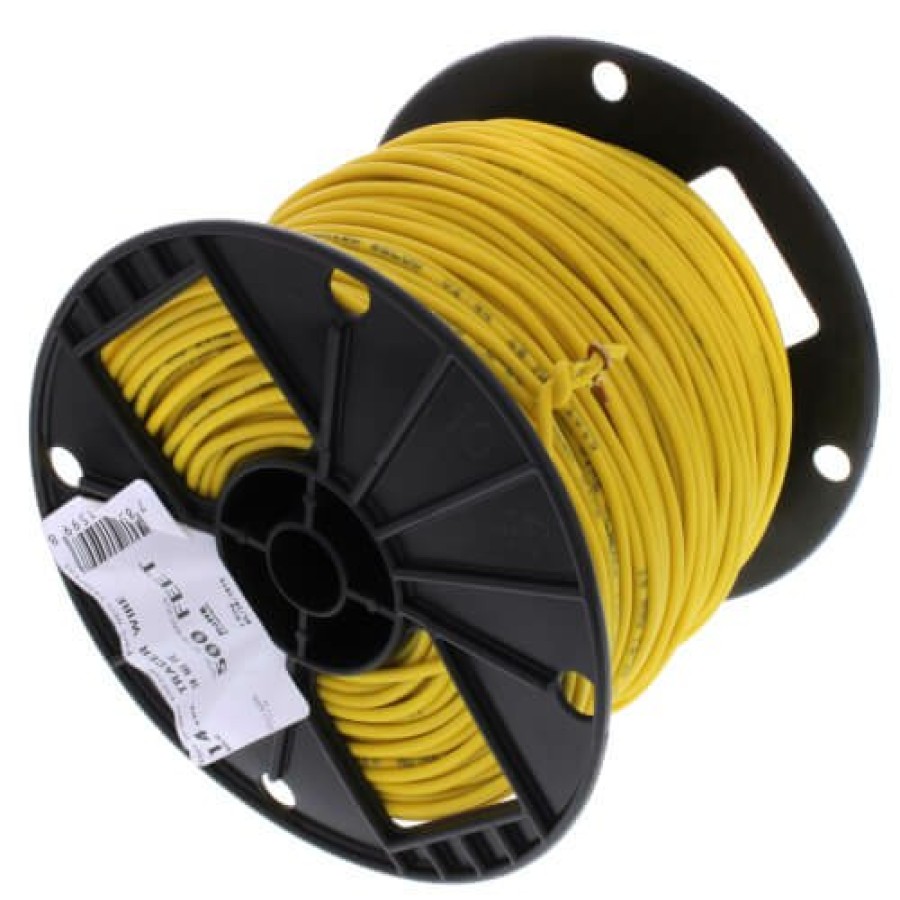 Heating Wal-rich Underground Gas | Yellow Burial Tracer Wire, 14 Gauge (500 Ft.)