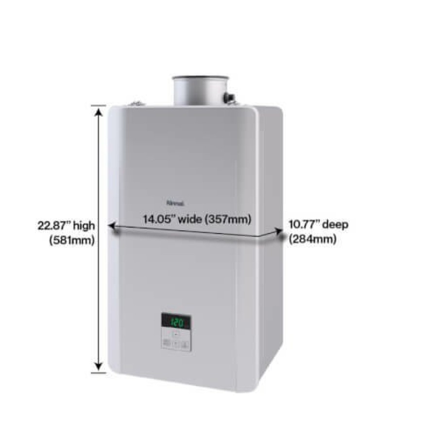 Plumbing Rinnai Tankless Water Heaters | Re160I 160,000 Btu, Non-Condensing Indoor Tankless Water Heater (Propane)