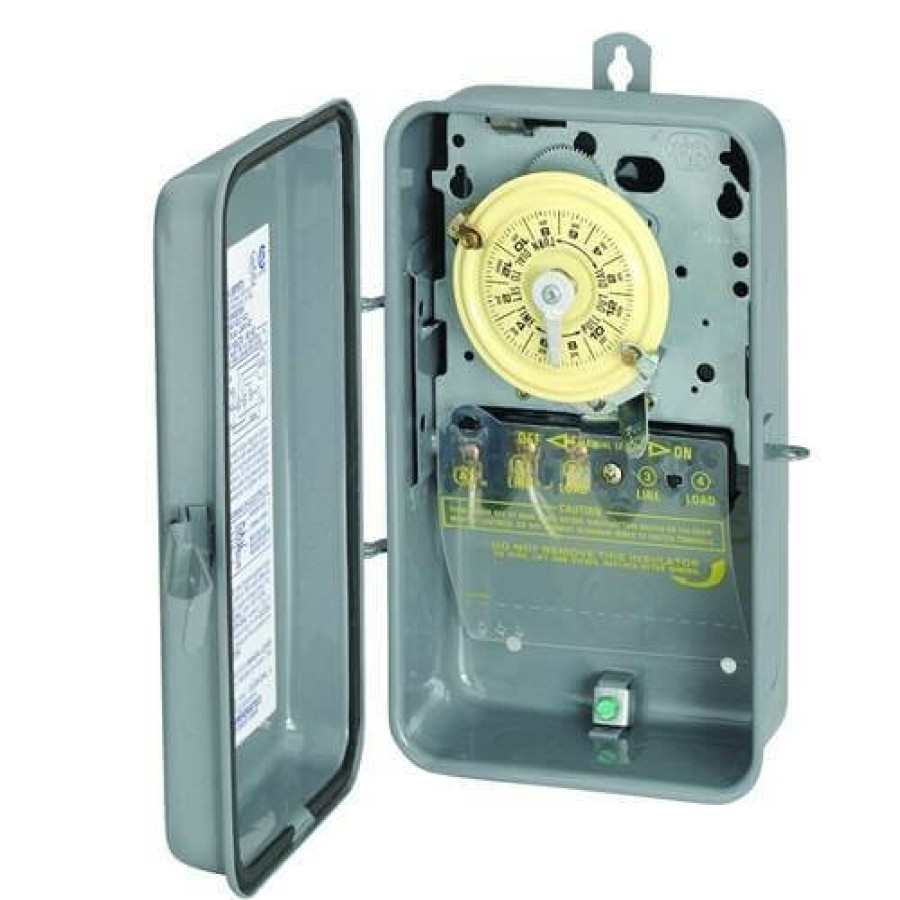 Electrical Intermatic Mechanical Timers | Heavy Duty Mechanical Time Switch W/ Nema 3R Metal Case, 40A, Spst (120V)