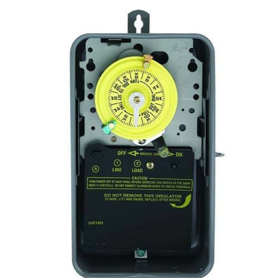 Electrical Intermatic Mechanical Timers | Heavy Duty Mechanical Time Switch W/ Nema 3R Metal Case, 40A, Spst (120V)