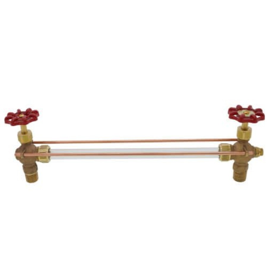 Heating Apollo Valves Steam Heating Specialties | 3/4" Heavy Aluminum Water Gauge W/ 16" Glass & Rod