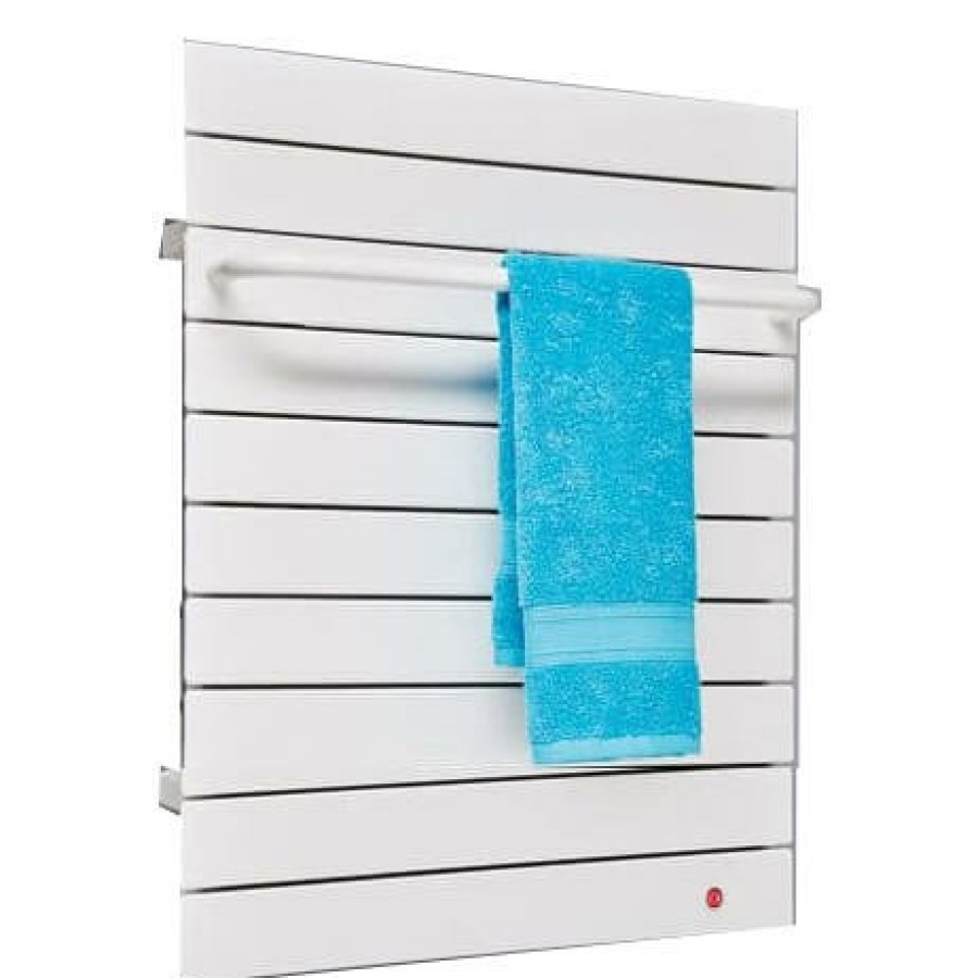 Heating Runtal Runtal Towel Radiators | 24" X 26.1" Opii-9 Electric Omnipanel Towel Radiator, 240V (Runtal White)