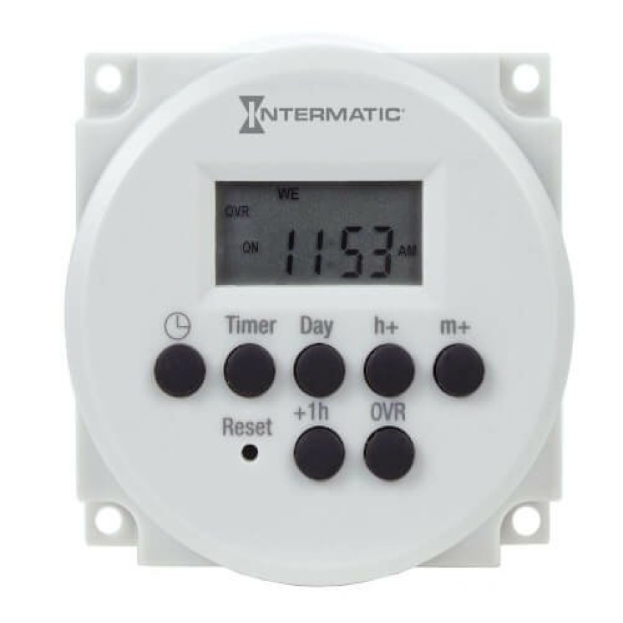 Electrical Intermatic Electronic Time Switches | One-Channel Electronic Time Switch, 16A, Spdt Surface Mounting (120-277V)