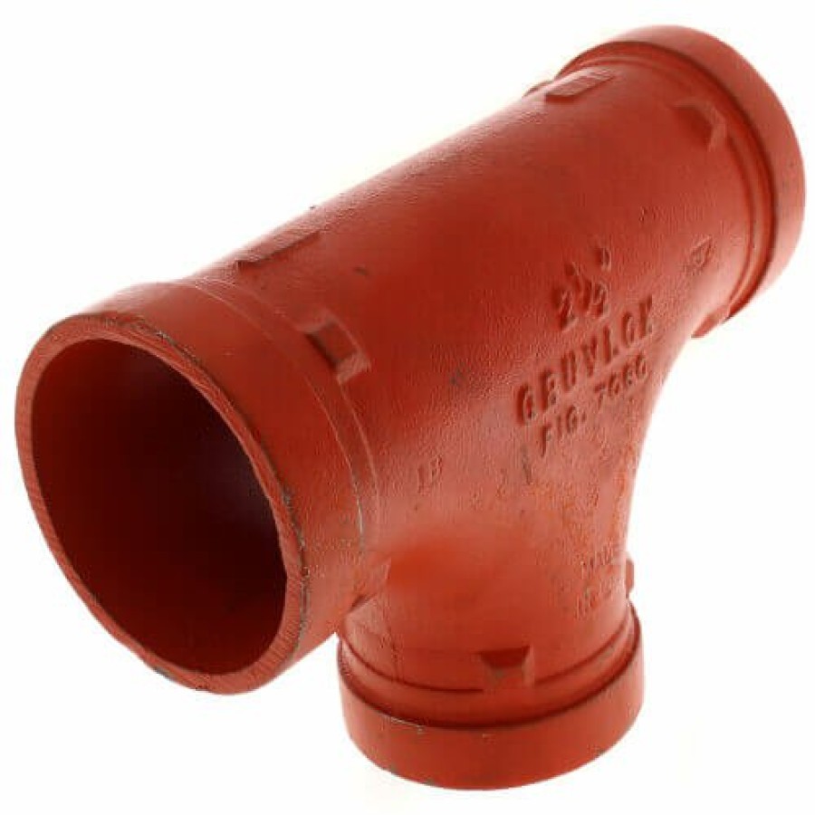 Plumbing Gruvlok Gruvlok Grooved Fittings | 1-1/2" 7060 Grooved Tee