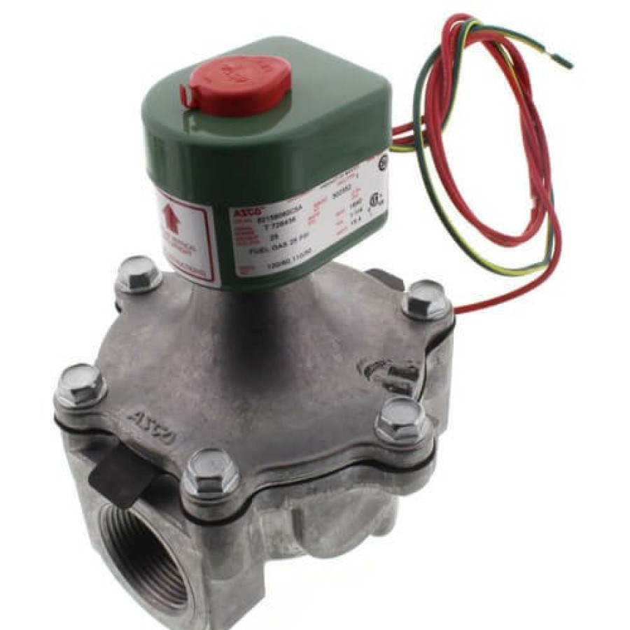 Heating Asco RedHat Combustion Solenoid Valves | 1-1/4" Aluminum Solenoid Air Valve, 1,730,000 Btuh Max (120V)