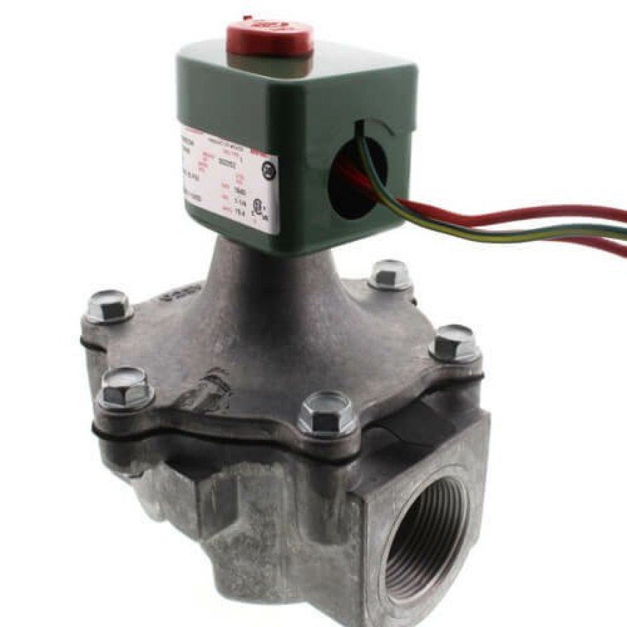 Heating Asco RedHat Combustion Solenoid Valves | 1-1/4" Aluminum Solenoid Air Valve, 1,730,000 Btuh Max (120V)