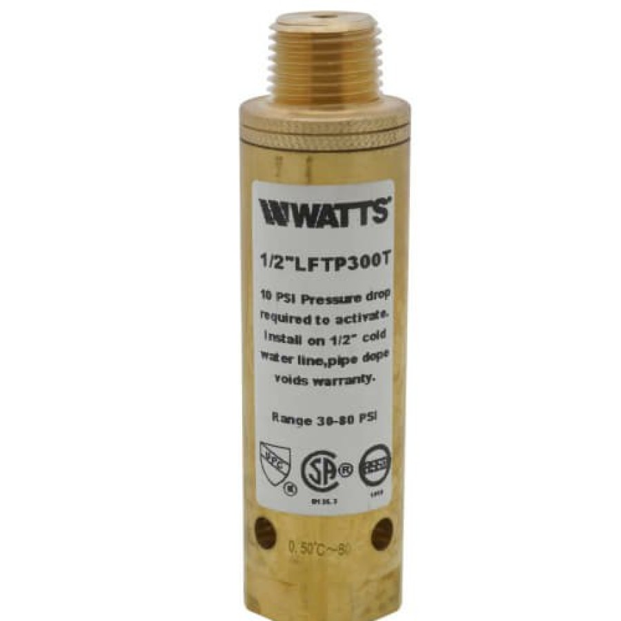 Plumbing Watts Trap Primers | 1/2" Lftp300T Flow-Through Trap Primer, Lead Free (Threaded)