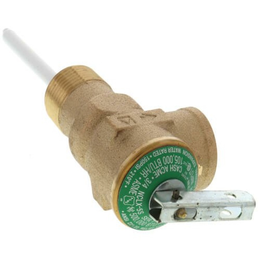 Heating Cash-Acme Temperature & Pressure Relief Valves | 3/4" Nclx-5S Domestic T&P Relief Valve, Extended Length Body (Lead Free)