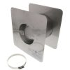 Plumbing Z-FLEX Venting | 4" Z-Vent Adjustable Wall Thimble (10" X 10") (Adjust From 7" To 13")