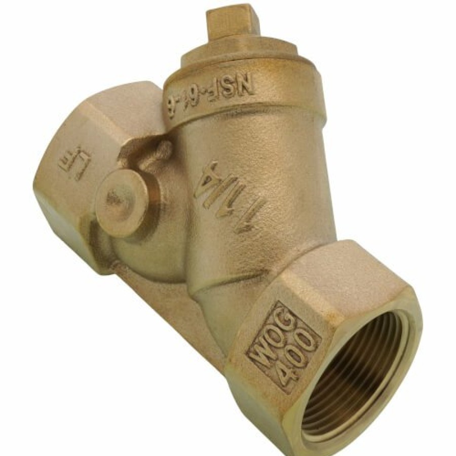 Valves Watts | 1-1/4" Lf777Si Lead Free Brass Wye Strainer (Threaded)