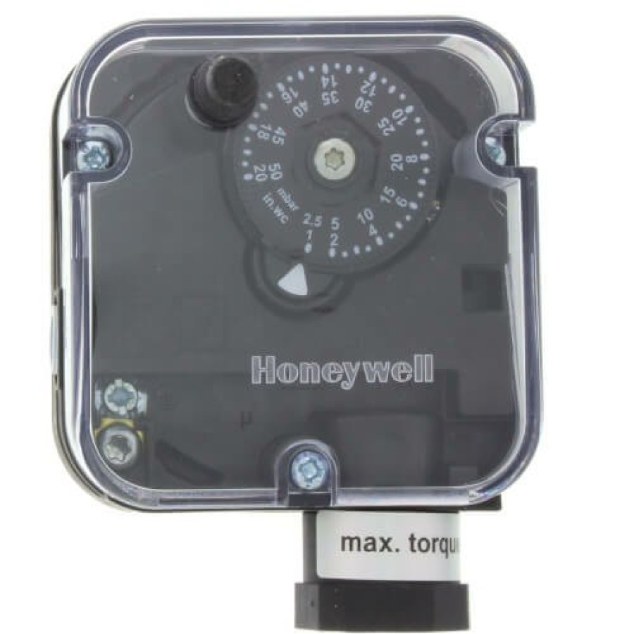 Hvac Honeywell Pressure Controls | 01" - 20'' W.C Manual Reset, 1/4" Npt Pressure Switch (Subtractive)