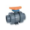 Valves Hayward | 1/2" Tbh Series True Union Cpvc Ball Valve W/ Socket And Threaded Ends, Fpm O-Ring (Gray)