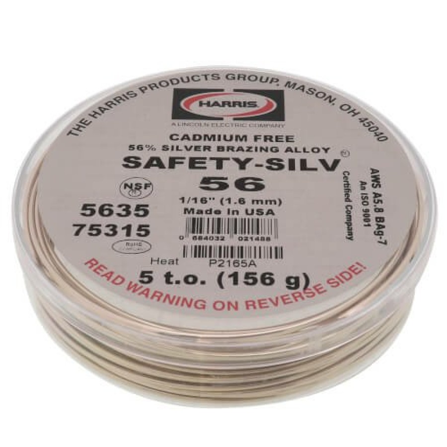 Plumbing Harris | 1/16" Safety-Silv High-Silver (56%), 5 Troy Oz