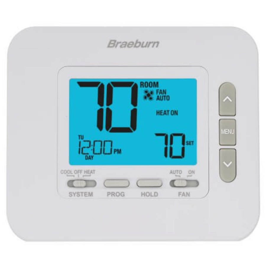 Thermostats Braeburn | 7 Day, 5-2 Day Programmable Thermostat (1 Heat/1 Cool)