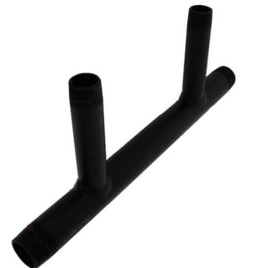 Heating Everflow Boiler Headers | 1-1/4" Black Steel Boiler Header With 3/4" Outlets (6 Branches)