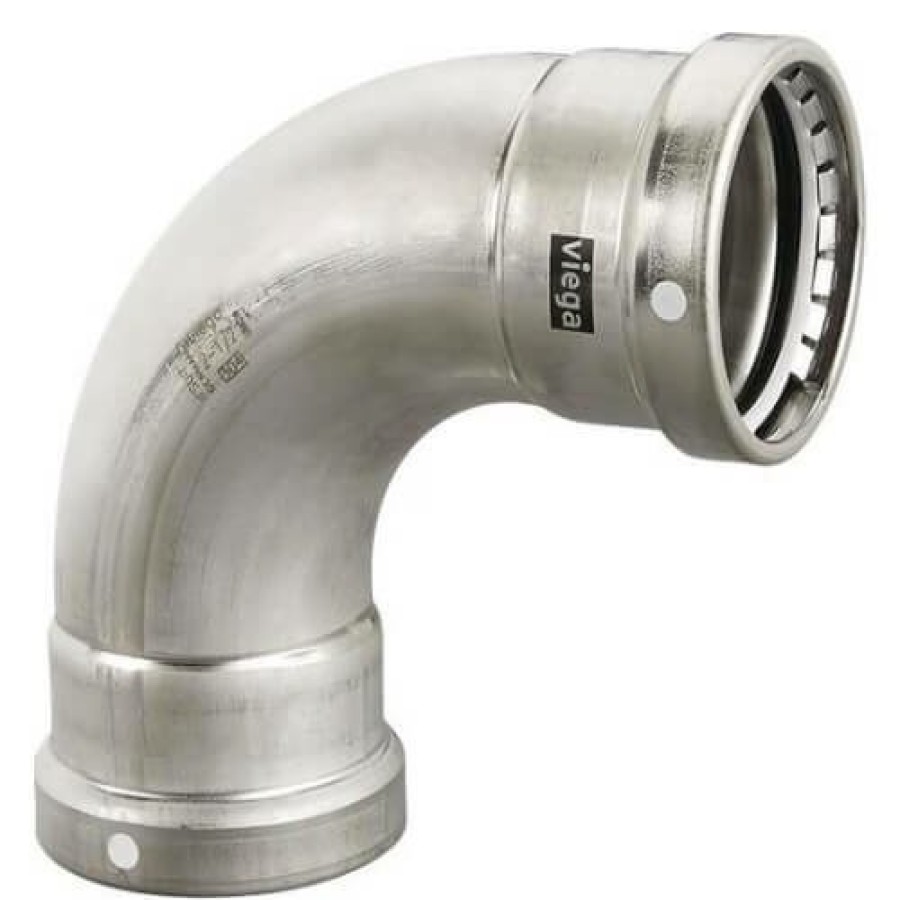 Plumbing Viega Megapress 304 Stainless Steel Fittings | 2-1/2" Megapress Xl 304 Stainless Steel 90-Degree Elbow