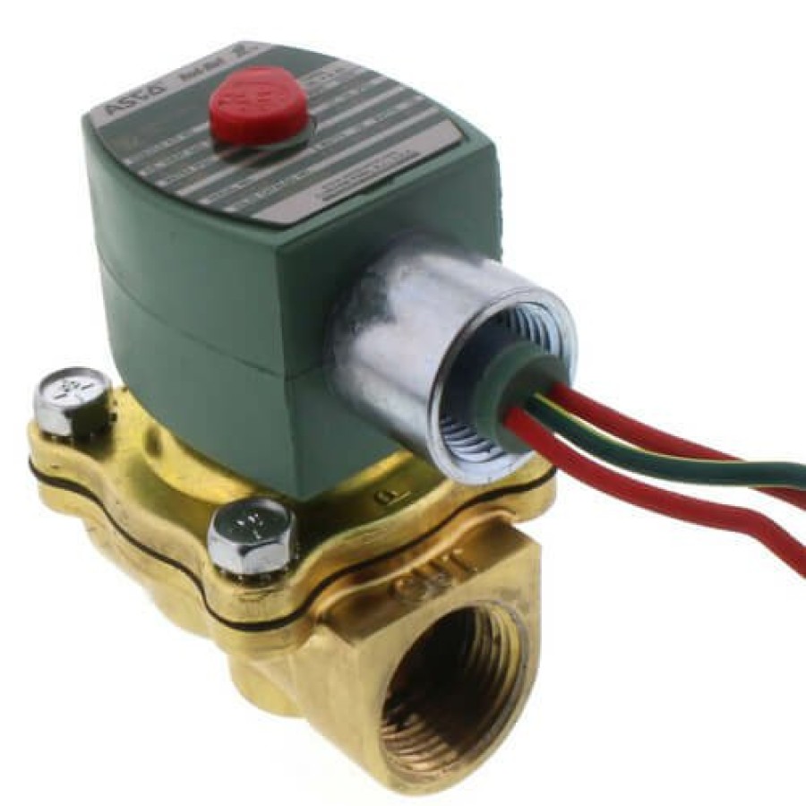 Valves Asco RedHat Pilot Operated Solenoid Valves | 3/4" Normally Closed Solenoid Valve, 5 Cv (24V)