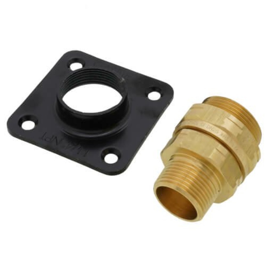 Heating Gastite Gastite Csst Fittings | 1" Termination Fitting X 1" Male Npt W/ Square Flange