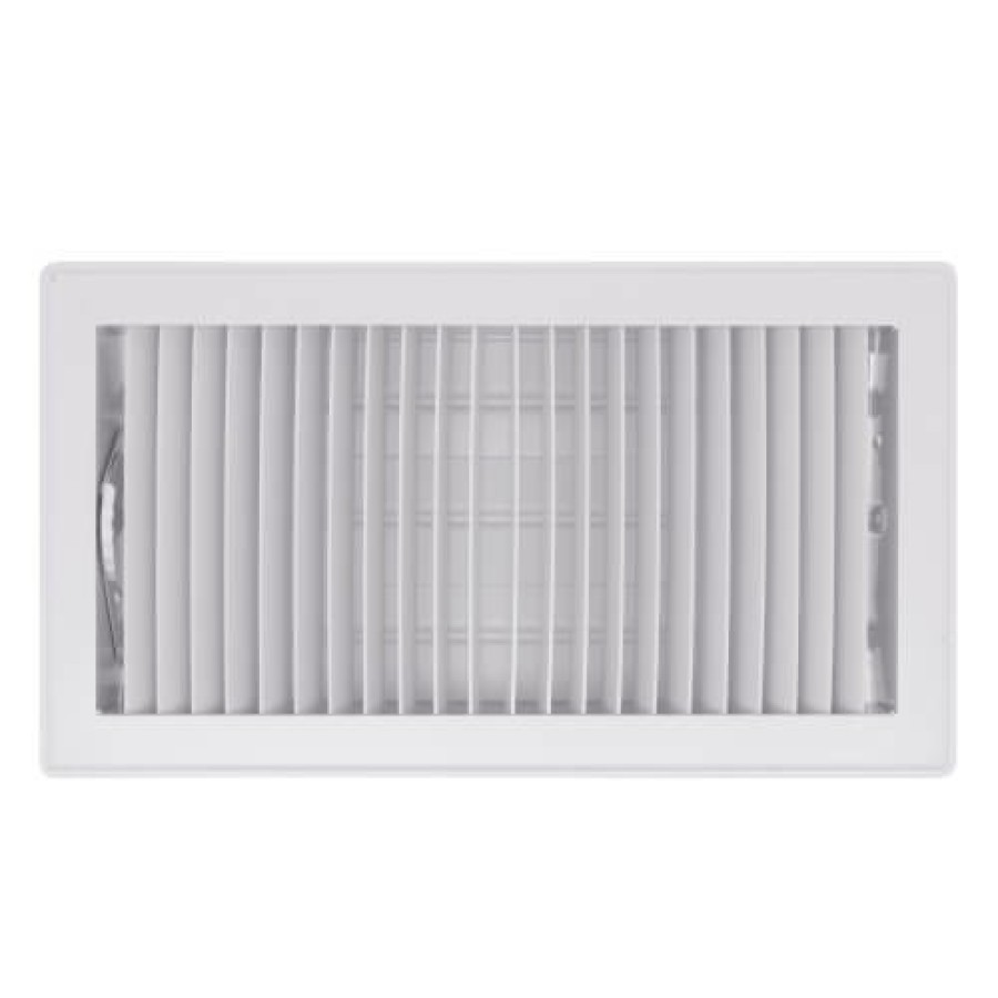 Hvac Hart & Cooley Floor Registers & Grilles | 6" X 12" (Wall Opening Size) White Floor Register (411 Series)