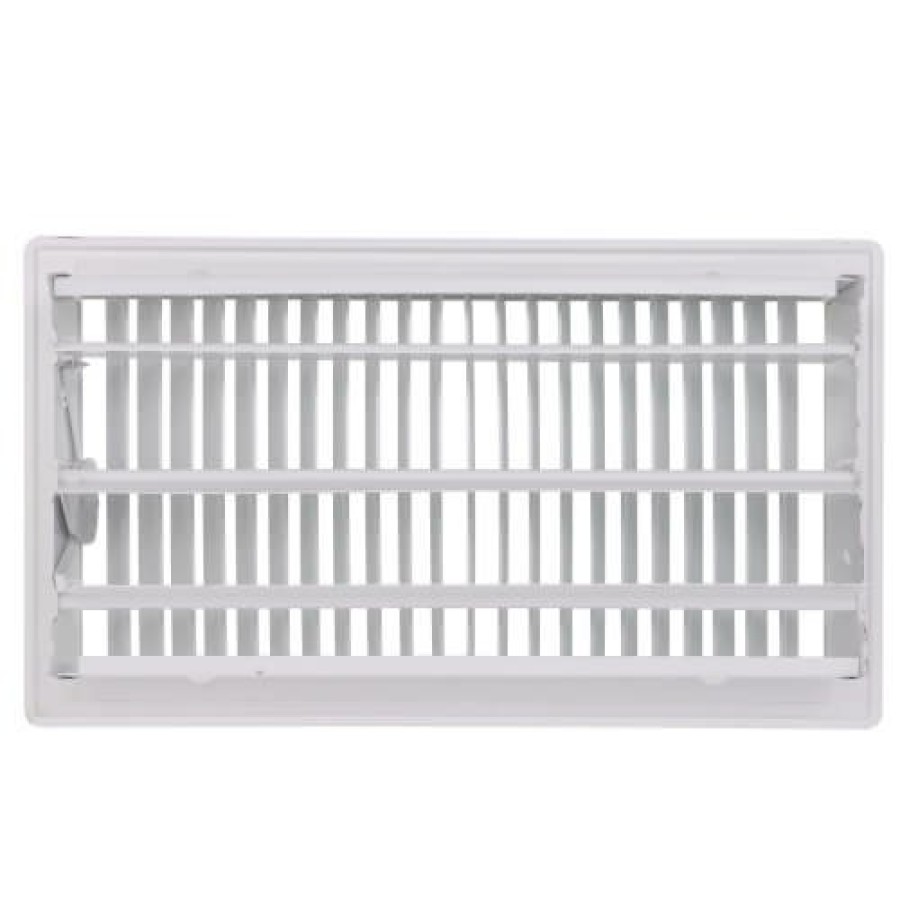 Hvac Hart & Cooley Floor Registers & Grilles | 6" X 12" (Wall Opening Size) White Floor Register (411 Series)