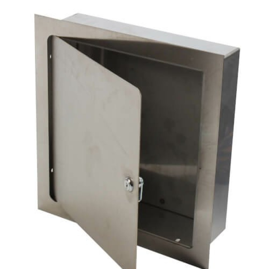 Plumbing Acudor Acudor Water Valve Boxes | 8" X 8" X 6" Recessed Valve Box (Stainless Steel)